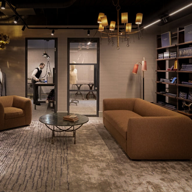 Holland and Sherry at 31 Savile Row, the London consultation setting for Signature Bespoke