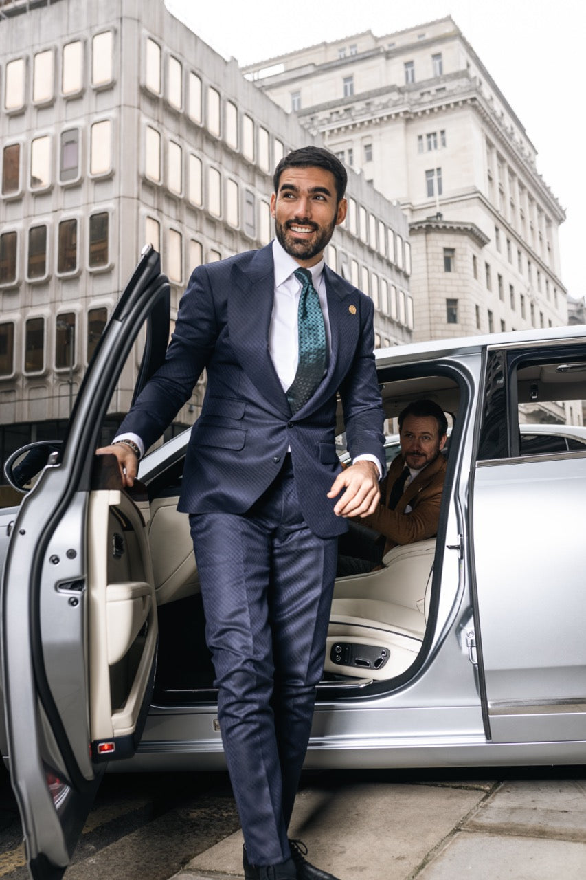 Signature Bespoke made to measure suit showing a refined tailored silhouette